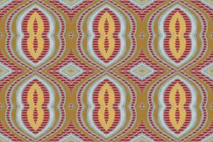 Ikat Damask Paisley Embroidery Background. Ikat Triangle Geometric Ethnic Oriental Pattern Traditional. Ikat Aztec Style Abstract Design for Print Texture,fabric,saree,sari,carpet. vector