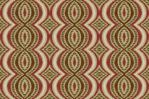 Ikat Floral Paisley Embroidery Background. Ikat Patterns Geometric Ethnic Oriental Pattern traditional.aztec Style Abstract Vector illustration.design for Texture,fabric,clothing,wrapping,sarong.