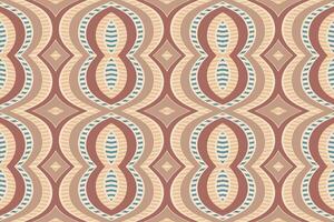 Ikat Damask Paisley Embroidery Background. Ikat Print Geometric Ethnic Oriental Pattern Traditional. Ikat Aztec Style Abstract Design for Print Texture,fabric,saree,sari,carpet. vector