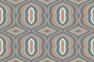 ikat damasco cachemir bordado antecedentes. ikat impresión geométrico étnico oriental modelo tradicional.azteca estilo resumen vector ilustración.diseño para textura,tela,ropa,envoltura,pareo.