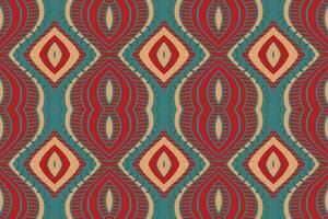 ikat damasco cachemir bordado antecedentes. ikat sin costura modelo geométrico étnico oriental modelo tradicional. ikat azteca estilo resumen diseño para impresión textura,tela,sari,sari,alfombra. vector