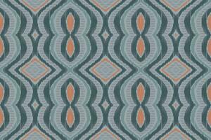 Motif Ikat Paisley Embroidery Background. Ikat Background Geometric Ethnic Oriental Pattern traditional.aztec Style Abstract Vector illustration.design for Texture,fabric,clothing,wrapping,sarong.
