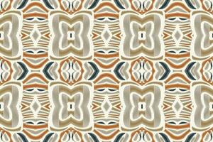 Ikat Damask Paisley Embroidery Background. Ikat Designs Geometric Ethnic Oriental Pattern Traditional. Ikat Aztec Style Abstract Design for Print Texture,fabric,saree,sari,carpet. vector