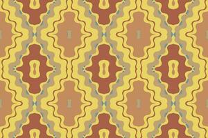Ikat Damask Paisley Embroidery Background. Ikat Chevron Geometric Ethnic Oriental Pattern Traditional. Ikat Aztec Style Abstract Design for Print Texture,fabric,saree,sari,carpet. vector