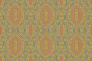 Ikat Floral Paisley Embroidery Background. Ikat Texture Geometric Ethnic Oriental Pattern traditional.aztec Style Abstract Vector illustration.design for Texture,fabric,clothing,wrapping,sarong.