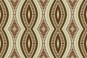 Ikat Damask Paisley Embroidery Background. Ikat Seamless Pattern Geometric Ethnic Oriental Pattern Traditional. Ikat Aztec Style Abstract Design for Print Texture,fabric,saree,sari,carpet. vector