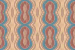 Ikat Damask Paisley Embroidery Background. Ikat Patterns Geometric Ethnic Oriental Pattern traditional.aztec Style Abstract Vector illustration.design for Texture,fabric,clothing,wrapping,sarong.