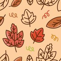 Autumn Leaves Pattern 01 vector