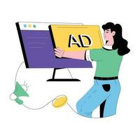 Trendy Web AD vector