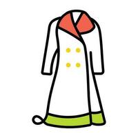 Trendy Trench Coat vector