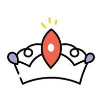 Trendy Royal Crown vector