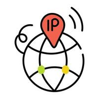 Trendy IP Address vector