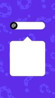 Question mark copy space vertical background. Purple quiz story template. vector