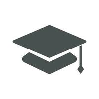 Knowledge and educational symbol. Graduation cap. Square academic cap. Vector. vector
