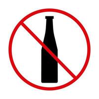 Do not throw away bottle. Bottle disposal not allowed. Vector. vector