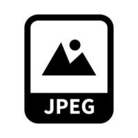 Simple JPEG file icon. JPEG extension. Vector. vector