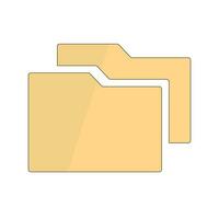 Folder icon. Directory icon. Computer folder. Vector. vector