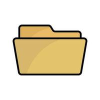 Open folder icon. Computer folder. Vector. vector