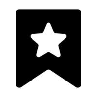 Star bookmark icon. Clip and marker. Vector. vector