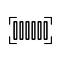 Simple barcode scanning icon. Product code. Vector. vector