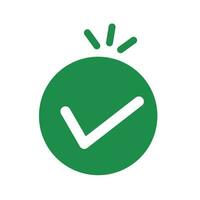 Pop round checkbox icon. Vector. vector