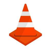 Traffic cone icon. Traffic maintenance marker. Vector. vector