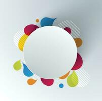 Abstract Circular Background , Colorful Abstract Circles. vector