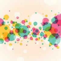 Abstract geometric background circle ring color shape vector