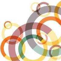 Abstract Circular Background , Colorful Abstract Circles. vector