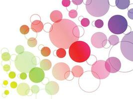Abstract geometric background circle ring color shape vector