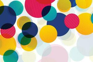 Abstract Circular Background , Colorful Abstract Circles. vector