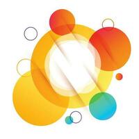 Abstract Circular Background , Colorful Abstract Circles. vector