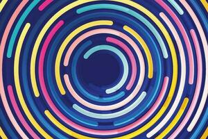 Abstract Circular Background , Colorful Abstract Circles. vector