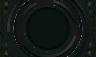 3d vector círculos minimalista negro resumen antecedentes con borroso efecto. circular composición oscuro gris minimalismo estilo fondo de pantalla. oscuro gris tecnología modelo blanco fondo para negocio
