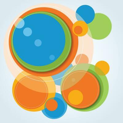 Abstract modern yellow and orange gradient circles layers background with halftone dots decoration and shadow. Modern 3d style circle layer vector. Suit for poster, cover, banner, flyer, brochure
