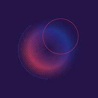 Abstract blue background with circles. Vector illustration