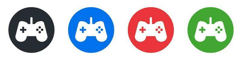 gamepad icono colocar. juego controlador. vector. vector