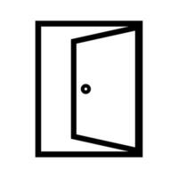 Simple push door icon. Open door. Vector. vector