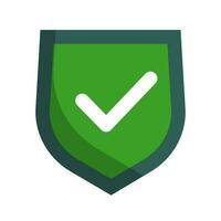 Verification checkmark shield icon. Vector. vector