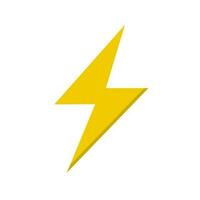 Flat design electric energy icon. Vector. vector