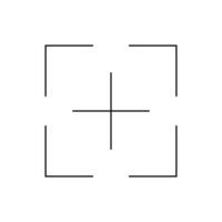 Simple scan frame icon. Data reading. Vector. vector