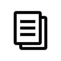 Memo icon. Copy icon. Document and contract. Vector. vector