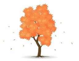 otoño árbol símbolo estilo.puede ser usado para tu trabajo.bienvenido otoño temporada concepto. vector