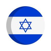 Round Flag of Israel. Judea. Vector. vector