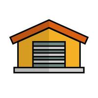 Modern warehouse icon. Storage. Vector. vector