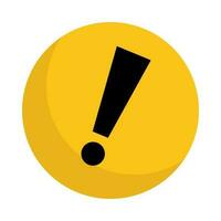 Pop caution icon. Warning. Vector. vector