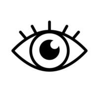 Beautiful female eye and eyelashes icon. Vector. vector