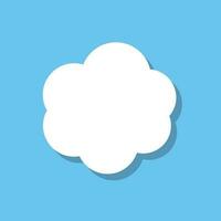 Floating cloud and sky and shadow. Vector. vector