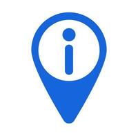 Simple information map pin icon. Vector. vector