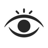 Modern emphasized eye icon. Vector. vector